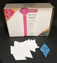 Load image into Gallery viewer, 1,300 x 1 1/2" 6 Pointed Star English Paper Piecing Laser Cut for Quilting / Sewing 200gsm Card Stock