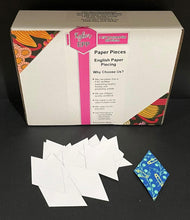 Load image into Gallery viewer, 650 x 1 1/2" 6 Pointed Star English Paper Piecing Laser Cut for Quilting / Sewing 200gsm Card Stock