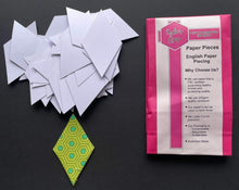 Load image into Gallery viewer, 100 x 1 3/4" 6 Pointed Star English Paper Piecing Laser Cut for Quilting / Sewing 200gsm Card Stock