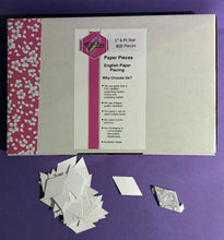 Load image into Gallery viewer, 800 x 1" 6 Pointed Star English Paper Piecing Laser Cut for Quilting / Sewing 200gsm Card Stock