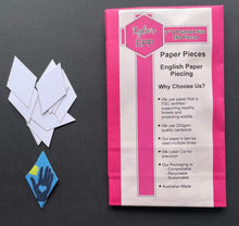 Load image into Gallery viewer, 150 x 1" 6 Pointed Star English Paper Piecing Laser Cut for Quilting / Sewing 200gsm Card Stock