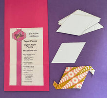 Load image into Gallery viewer, Six Pointed Star 2" English Paper Piecing Laser Cut for Quilting / Sewing 200gsm Card Stock