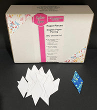 Load image into Gallery viewer, 800 x 1 1/4" 8 Pointed Star English Paper Piecing Laser Cut for Quilting / Sewing 200gsm Card Stock