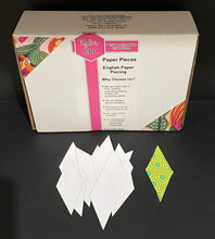 Load image into Gallery viewer, 1,300 x 1 1/2" 8 Pointed Star English Paper Piecing Laser Cut for Quilting / Sewing 200gsm Card Stock