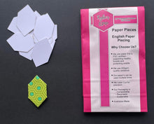 Load image into Gallery viewer, 150 x 3/4" Elongated Hexagon English Paper Piecing Laser Cut for Quilting / Sewing 200gsm Card Stock