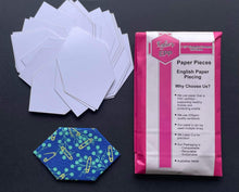Load image into Gallery viewer, 100 x 1 1/2" Elongated Hexagon English Paper Piecing Laser Cut for Quilting / Sewing 200gsm Card Stock