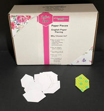 Load image into Gallery viewer, 750 x 3/4" Elongated Hexagon English Paper Piecing Laser Cut for Quilting / Sewing 200gsm Card Stock