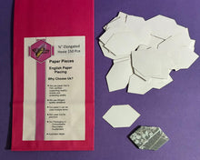Load image into Gallery viewer, Elongated Hexagon 3/4" English Paper Piecing Laser Cut for Quilting / Sewing 200gsm Card Stock