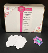 Load image into Gallery viewer, 1,300 x 1" Elongated Hexagon English Paper Piecing Laser Cut for Quilting / Sewing 200gsm Card Stock