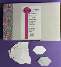 Load image into Gallery viewer, Elongated Hexagon 1" English Paper Piecing Laser Cut for Quilting / Sewing 200gsm Card Stock