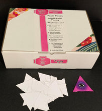 Load image into Gallery viewer, 800 x 1 1/2" Equilateral Triangle English Paper Piecing Laser Cut for Quilting / Sewing 200gsm Card Stock