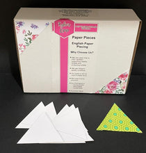 Load image into Gallery viewer, 600 x 2 1/2" Equilateral Triangle English Paper Piecing Laser Cut for Quilting / Sewing 200gsm Card Stock