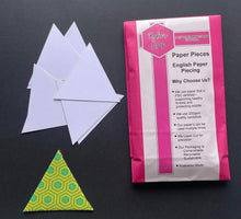 Load image into Gallery viewer, 100 x 2 1/2" Equilateral Triangle English Paper Piecing Laser Cut for Quilting / Sewing 200gsm Card Stock