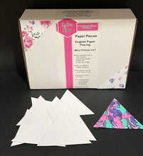 Load image into Gallery viewer, 850 x 3" Equilateral Triangle English Paper Piecing Laser Cut for Quilting / Sewing 200gsm Card Stock