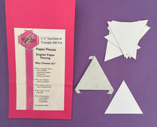 Load image into Gallery viewer, Equilateral Triangle 2 1/2" English Paper Piecing Laser Cut for Quilting / Sewing 200gsm Card Stock