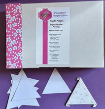 Load image into Gallery viewer, Equilateral Triangle 3" English Paper Piecing Laser Cut for Quilting / Sewing 200gsm Card Stock