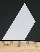 Load image into Gallery viewer, 100 x 1 1/4" Half Hexagon's English Paper Piecing Laser Cut for Quilting / Sewing 200gsm Card Stock