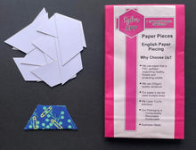 Load image into Gallery viewer, 100 x 1 1/4" Half Hexagon's English Paper Piecing Laser Cut for Quilting / Sewing 200gsm Card Stock