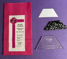 Load image into Gallery viewer, Half Hexagon 1 1/4" English Paper Piecing Laser Cut for Quilting / Sewing 200gsm Card Stock