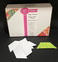 Load image into Gallery viewer, 1,200 x 1 1/2" Half Hexagon's English Paper Piecing Laser Cut for Quilting / Sewing 200gsm Card Stock