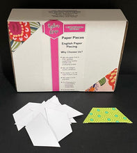 Load image into Gallery viewer, 600 x 1 1/2" Half Hexagon's English Paper Piecing Laser Cut for Quilting / Sewing 200gsm Card Stock
