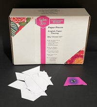 Load image into Gallery viewer, 750 x 1" Half Hexagon's English Paper Piecing Laser Cut for Quilting / Sewing 200gsm Card Stock