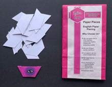 Load image into Gallery viewer, 150 x 1" Half Hexagon's English Paper Piecing Laser Cut for Quilting / Sewing 200gsm Card Stock