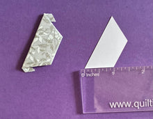Load image into Gallery viewer, Half Hexagon 1" English Paper Piecing Laser Cut for Quilting / Sewing 200gsm Card Stock