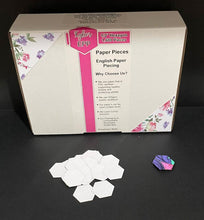 Load image into Gallery viewer, 1600 x 1/2" Hexagon's English Paper Piecing Laser Cut for Quilting / Sewing 200gsm Card Stock