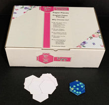 Load image into Gallery viewer, 1,600 x 5/8" Hexagon's English Paper Piecing Laser Cut for Quilting / Sewing 200gsm Card Stock