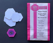 Load image into Gallery viewer, 150 x 3/4" Hexagon's English Paper Piecing Laser Cut for Quilting / Sewing 200gsm Card Stock