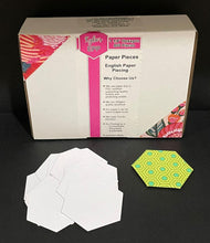 Load image into Gallery viewer, 850 x 1 1/4" Hexagon's English Paper Piecing Laser Cut for Quilting / Sewing 200gsm Card Stock