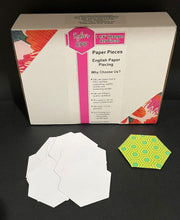 Load image into Gallery viewer, 425 x 1 1/4" Hexagon's English Paper Piecing Laser Cut for Quilting / Sewing 200gsm Card Stock