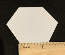 Load image into Gallery viewer, 100 x 1 1/4" Hexagon's English Paper Piecing Laser Cut for Quilting / Sewing 200gsm Card Stock