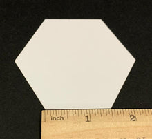 Load image into Gallery viewer, 700 x 1 1/2" Hexagon's English Paper Piecing Laser Cut for Quilting / Sewing 200gsm Card Stock
