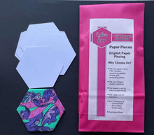 Load image into Gallery viewer, 100 x 1 1/2" Hexagon's English Paper Piecing Laser Cut for Quilting / Sewing 200gsm Card Stock