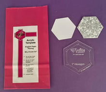 Load image into Gallery viewer, Hexagon 1" English Paper Piecing Laser Cut for Quilting / Sewing 200gsm Card Stock