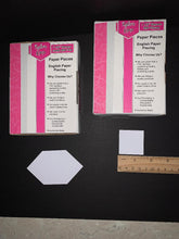 Load image into Gallery viewer, 290 x 1 1/2" Square & 145 x 1 1/2" Honeycomb English Paper Piecing Laser Cut for Quilting / Sewing 200gsm Card Stock