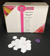 Load image into Gallery viewer, 750 x 1/2" Pentagon English Paper Piecing Laser Cut for Quilting / Sewing 200gsm Card Stock