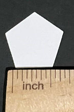 Load image into Gallery viewer, 750 x 1/2" Pentagon English Paper Piecing Laser Cut for Quilting / Sewing 200gsm Card Stock