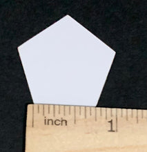 Load image into Gallery viewer, 1,500 x 3/4" Pentagon English Paper Piecing Laser Cut for Quilting / Sewing 200gsm Card Stock