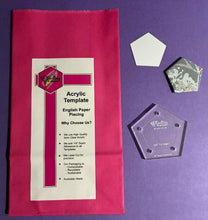 Load image into Gallery viewer, Pentagon 3/4" English Paper Piecing Laser Cut for Quilting / Sewing 200gsm Card Stock