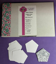 Load image into Gallery viewer, 600 x 1 1/2" Pentagon English Paper Piecing Laser Cut for Quilting / Sewing 200gsm Card Stock