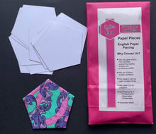 Load image into Gallery viewer, 100 x 2" Pentagon English Paper Piecing Laser Cut for Quilting / Sewing 200gsm Card Stock