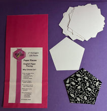 Load image into Gallery viewer, 100 x 2" Pentagon English Paper Piecing Laser Cut for Quilting / Sewing 200gsm Card Stock