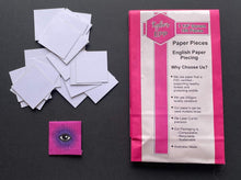 Load image into Gallery viewer, 150 x 1 1/4" Square English Paper Piecing Laser Cut for Quilting / Sewing 200gsm Card Stock
