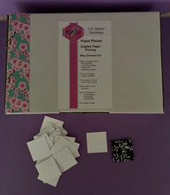 Load image into Gallery viewer, 750 x 1 1/4" Square English Paper Piecing Laser Cut for Quilting / Sewing 200gsm Card Stock