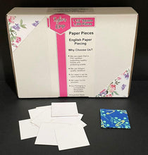 Load image into Gallery viewer, 1,300 x 1 1/2" Square English Paper Piecing Laser Cut for Quilting / Sewing 200gsm Card Stock