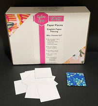 Load image into Gallery viewer, 650 x 1 1/2" Square English Paper Piecing Laser Cut for Quilting / Sewing 200gsm Card Stock