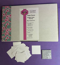 Load image into Gallery viewer, 650 x 1 1/2" Square English Paper Piecing Laser Cut for Quilting / Sewing 200gsm Card Stock